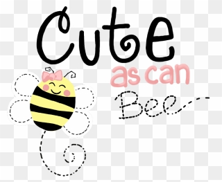 #cute #bee #can #bumble #kids #baby #girl #yellow - Honeybee Clipart