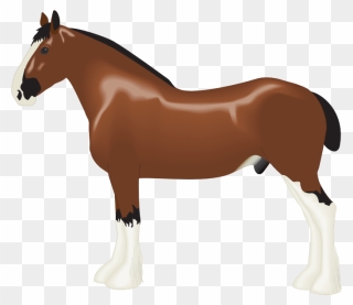 Clydesdale Horse Clipart - Png Download