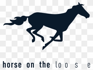 Horse On The Loo - Blue Horse Gif Clipart