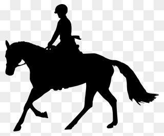 Horse Silhouette At Getdrawings - Horse And Rider Silhouette Png Clipart