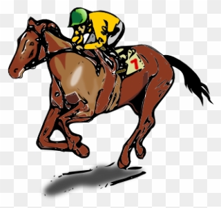 Horse Racing Clipart - Png Download