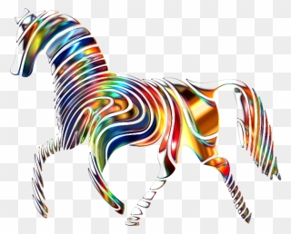Psychedelic Horse - Horse Of A Different Color Idiom Clipart