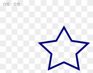 Blue Star Svg Clip Arts - Star Outline Icon - Png Download