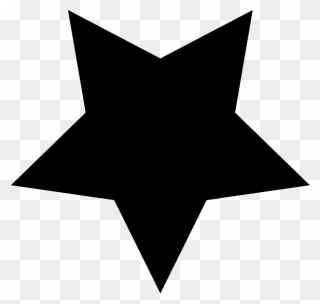 Star Silhouette Clip Art - Black Star Clip Art - Png Download