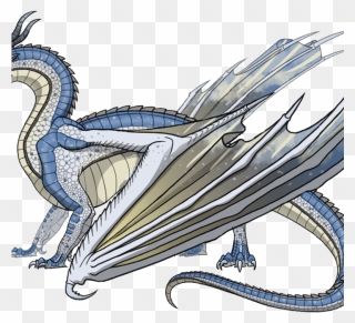 Wings Of Fire Fanon Wiki - Wings Of Fire Skywing Icewing Hybrid Clipart