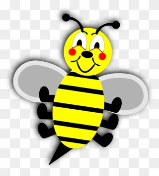 Bee, Wasp, Bumblebee, Honeybee, Insect, Honey, Yellow - Gambar Tawon Madu Clipart