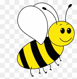 Simple Bee Drawing Png - Bee Simple Drawing Clipart