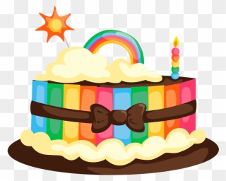 September Clipart Birthday Cake, September Birthday - Cartoon Transparent Cake Png