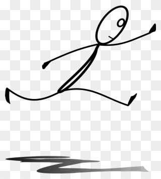 Al Jumping Png Images 538 X - Stick Figure Jumping Cartoon Clipart