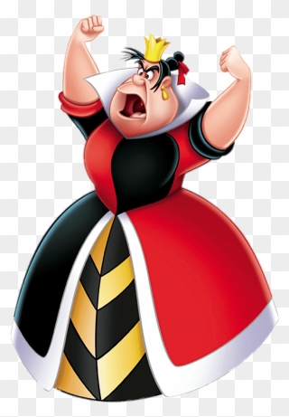 Angry Queen Of Hearts - Queen Of Heart Disney Clipart