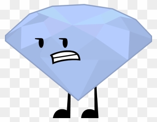 Umbrella Clipart Blue Object - Bfdi Diamond - Png Download