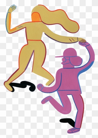 Couple Dancing - Illustration Clipart