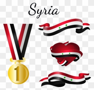 Syria Flag Png And - Vector Iraq Flag Logo Clipart
