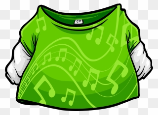 Musical Clipart Swirl - Club Penguin Tee Shirt Item - Png Download