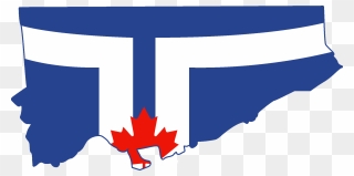 Toronto Flag Map Clipart