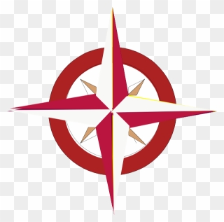 Tanred Compass Rose Clip Art - North East South West Nesw - Png Download
