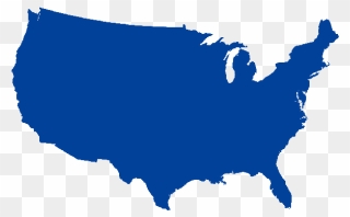 Solid United States Map Clipart