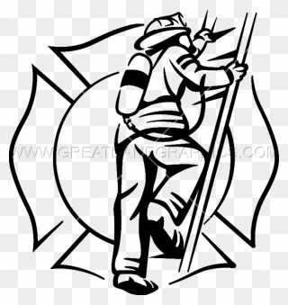 Fireman Drawing Vector Royalty Free Download Huge Freebie - Fireman Clipart Black And White - Png Download