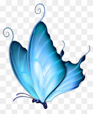 Blue Butterfly Vector Png Clipart