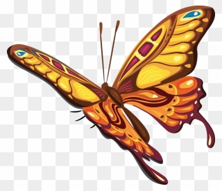 Tube - Butterfly Vector Png Clipart