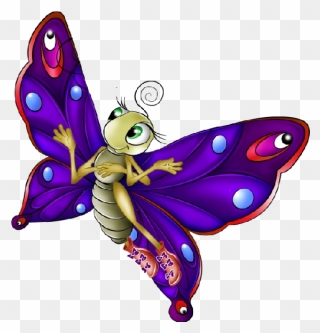 Cartoon Beautiful Easy Butterfly Clipart