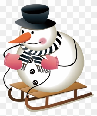Snowman Cartoon Clip Art - Cute Snowman Clipart - Png Download