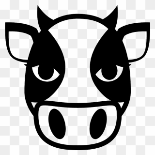 Cow Face Emoji Clipart - Emoji - Png Download