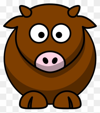 Brown Cow Clipart - Png Download