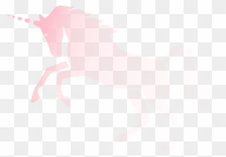 Invisible Pink Unicorn - Stallion Clipart