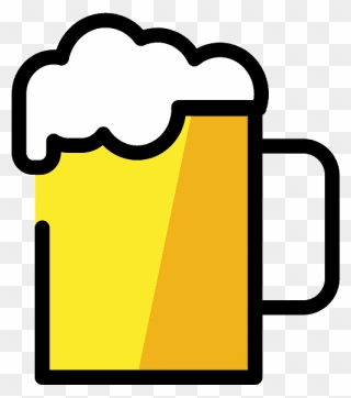 Beer Mug Emoji Clipart - Png Download