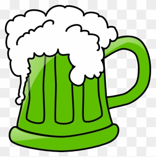 Green Clip Art At - Green Beer Mug Clip Art - Png Download