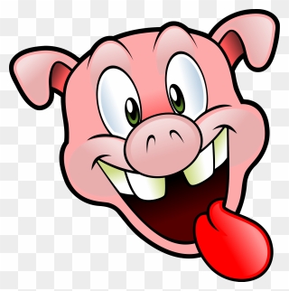 Pig & Ribs Picture Cartoon Clipart