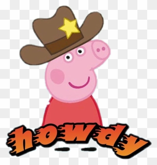 If You"re Reading This Follow @doniyyya On Instagram - Peppa Pig Cowboy Hat Clipart