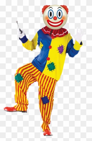 Very Scary Clown - Happy Clown Halloween Costume Clipart