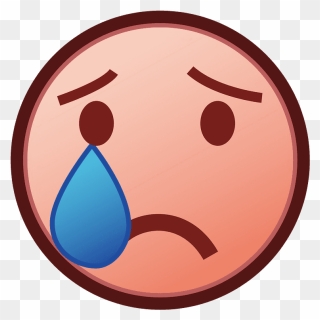 Crying Face Emoji Clipart - Emoji - Png Download
