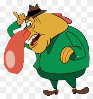 Fish From Spongebob With Big Nose Clipart