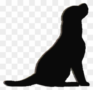 Labrador Retriever Puppy Silhouette Kennel Clip Art - Golden Retriever Puppies Silhouette - Png Download