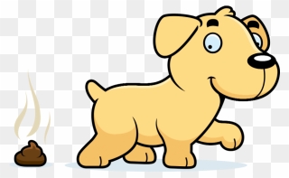 Why Do Labs Eat Their Own Poop - Dog Pooping Cartoon Clipart