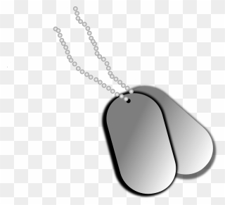 Dog Tags Clip Art At Clker - Military Dog Tags Png Transparent