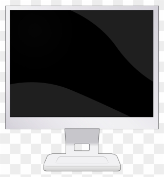 Lcd Flat Screen Svg Clip Arts - Led-backlit Lcd Display - Png Download