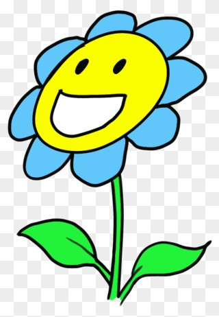 How To Draw Cartoon Flowers - Flowers Drawing For Kids Clipart