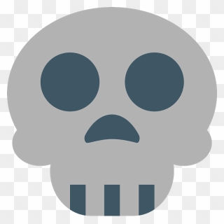 Skull Emoji Clipart - Skull - Png Download