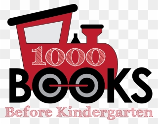 1000 Books Before Kindergarten Train Clipart