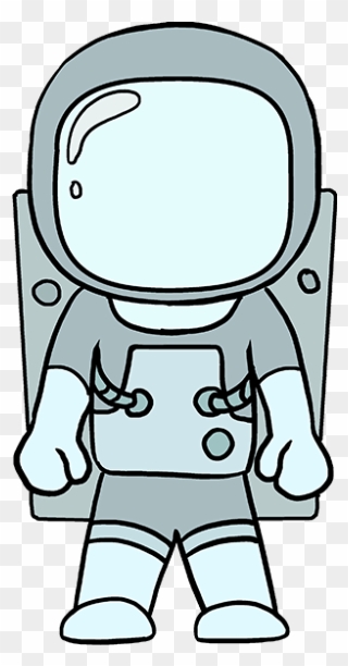 How To Draw An Astronaut - Drawing Of A Astronaut Clipart