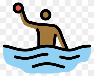 Man Playing Water Polo Emoji Clipart - Water Polo - Png Download