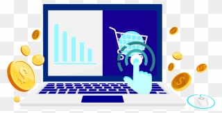 Market Place Marketing & Management - Online Shopping Clipart