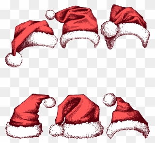 Santa Claus Christmas Hat New Year - Santa Claus Hat Paint Clipart