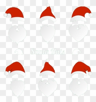 Santa Claus Christmas Beard Hat - Christmas Day Clipart
