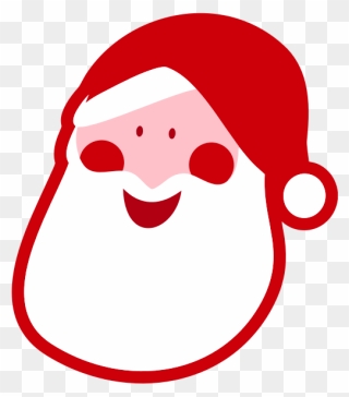 Santa"s Head Sketch - Santa Claus Head Png Clipart