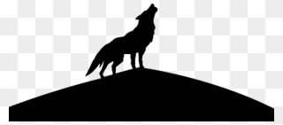 Gray Wolf Silhouette Clipart